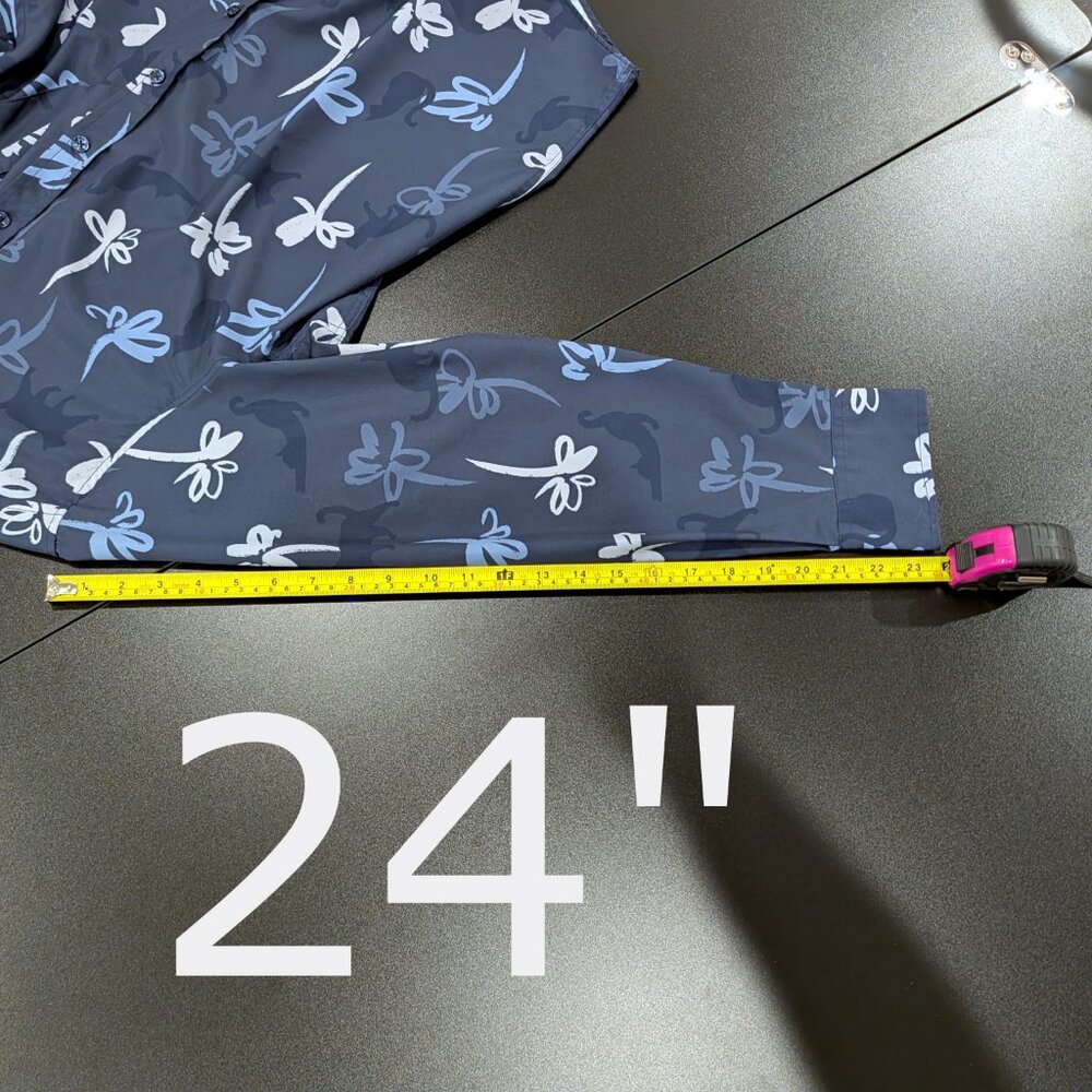 Like New CON.STRUCT Cat Floral Long Sleeve Everyday Shirt, size XL - Picture 11 of 12